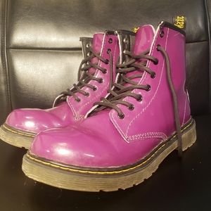 Dr. Martens Purple Patent Leather Boots US 5 UK 3